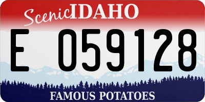 ID license plate E059128