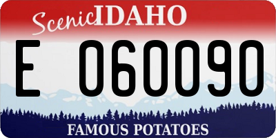 ID license plate E060090
