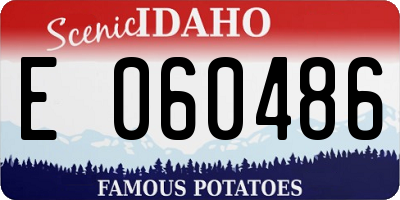 ID license plate E060486