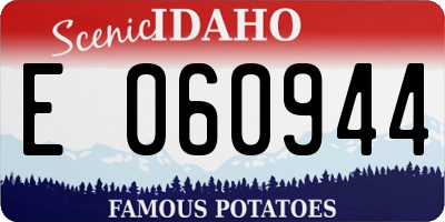ID license plate E060944