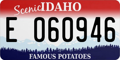 ID license plate E060946