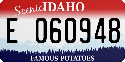 ID license plate E060948