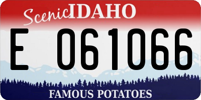 ID license plate E061066