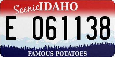 ID license plate E061138