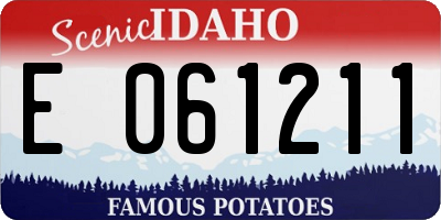 ID license plate E061211
