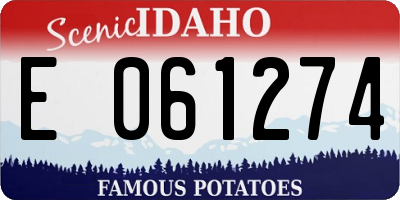 ID license plate E061274