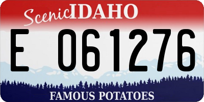 ID license plate E061276
