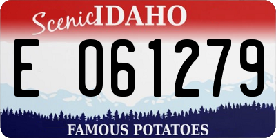 ID license plate E061279