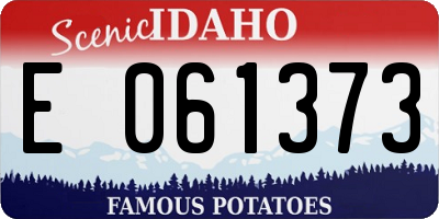 ID license plate E061373