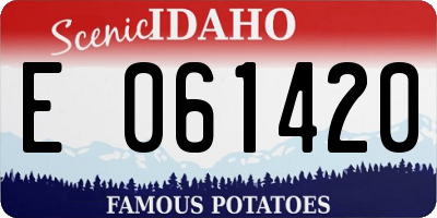 ID license plate E061420