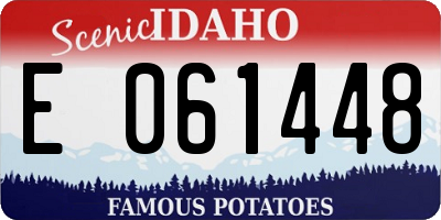 ID license plate E061448