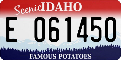 ID license plate E061450