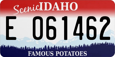 ID license plate E061462