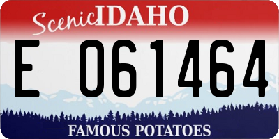 ID license plate E061464