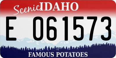ID license plate E061573