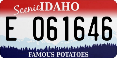 ID license plate E061646