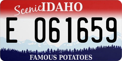 ID license plate E061659