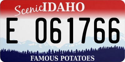 ID license plate E061766