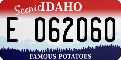 ID license plate E062060