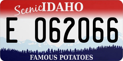 ID license plate E062066