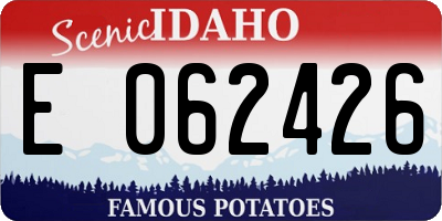 ID license plate E062426