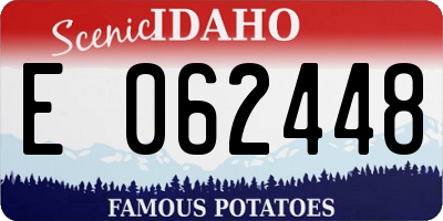 ID license plate E062448