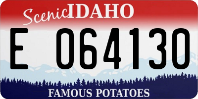 ID license plate E064130