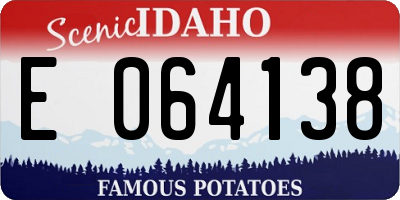 ID license plate E064138