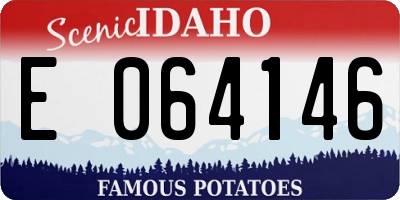 ID license plate E064146