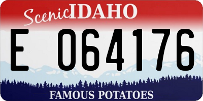 ID license plate E064176