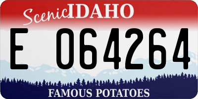 ID license plate E064264