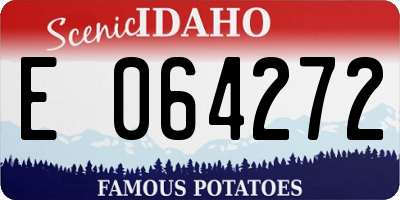 ID license plate E064272