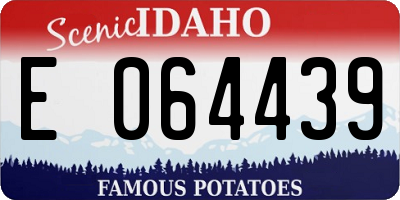 ID license plate E064439