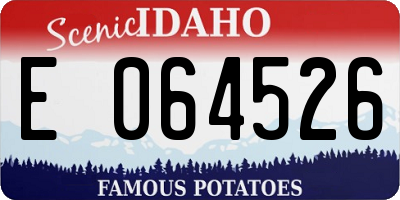 ID license plate E064526