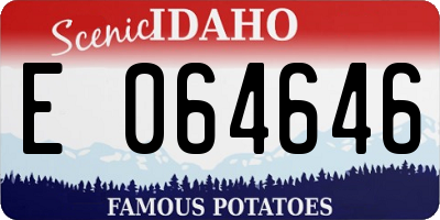 ID license plate E064646