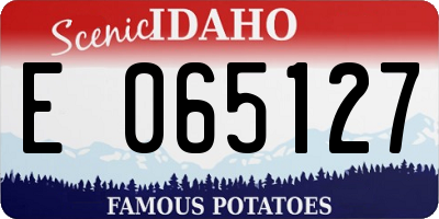 ID license plate E065127
