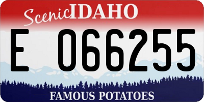 ID license plate E066255