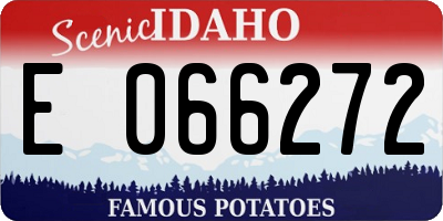 ID license plate E066272