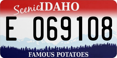 ID license plate E069108