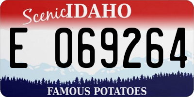 ID license plate E069264