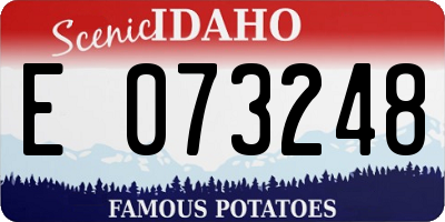 ID license plate E073248