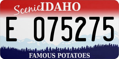 ID license plate E075275