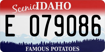 ID license plate E079086