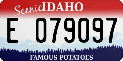 ID license plate E079097
