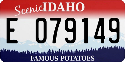 ID license plate E079149