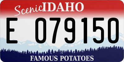ID license plate E079150