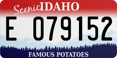 ID license plate E079152