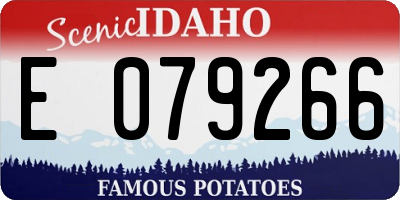 ID license plate E079266