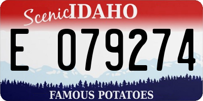 ID license plate E079274