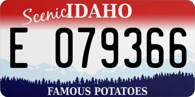 ID license plate E079366